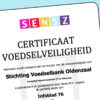 Voedselbank Twente Oost: Nieuws: Certificaat Voedselveiligheid Senz