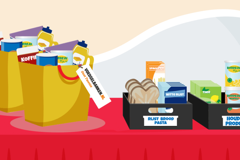 Voedselbank blij met duurzame steun uit Noord Deurningen