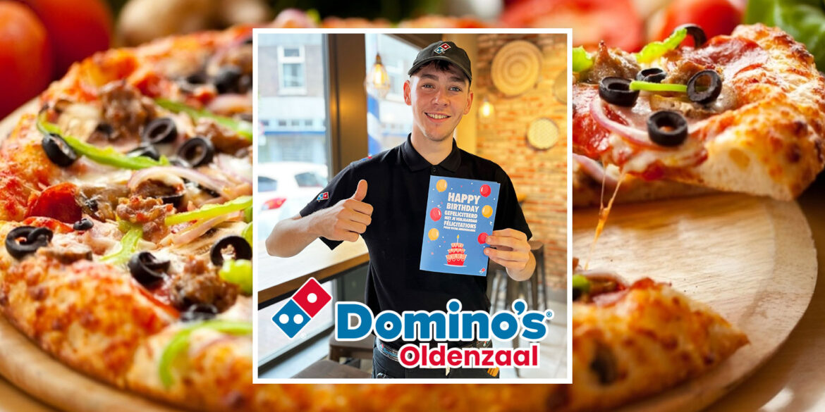 Domino's Oldenzaal verjaardagspizza voor Voedselbank Oost Twente
