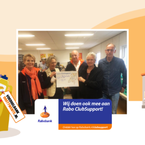 Rabo ClubSupport cheque voor Voedselbank Oost Twente