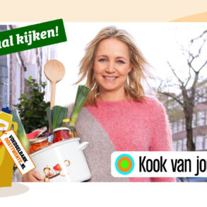 Kook van jou! TV programma waar de voedselbanken centraal staan. Yvon Jaspers kookt met voedselbank cliënten.